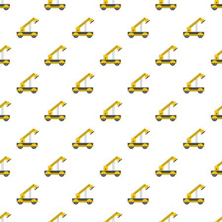 Engineering crane pattern seamless, vector illustrationのイラスト素材