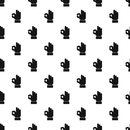 Hand everything good pattern seamless, vector illustrationのイラスト素材