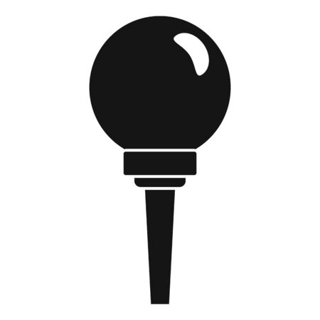 Golf ball stand icon, simple styleのイラスト素材