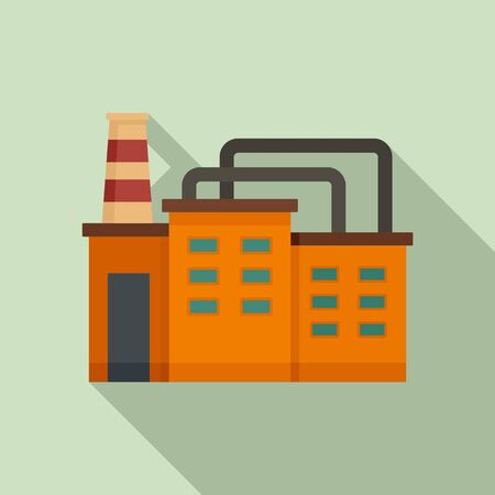 Refinery factory icon. Flat illustration of refinery factory icon for web designの写真素材