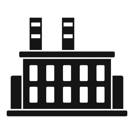 Car factory building icon, simple styleの写真素材