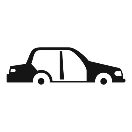 Car without some parts icon, simple styleの写真素材