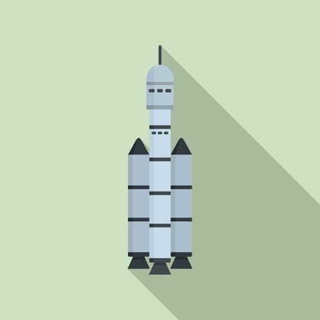 Spaceship icon, flat styleの写真素材