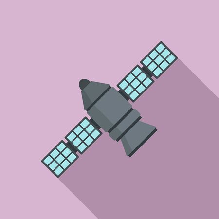 Astronomy space station icon, flat styleの写真素材