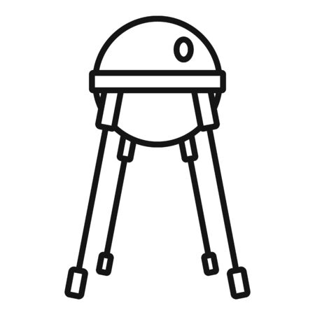 Space capsule icon, outline styleの写真素材