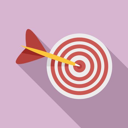 Business target icon, flat styleの写真素材