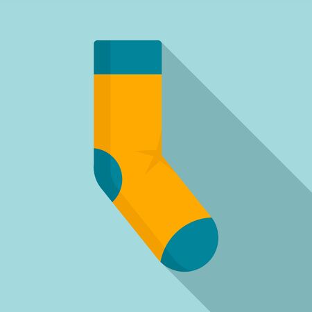 Sport sock icon, flat styleの写真素材