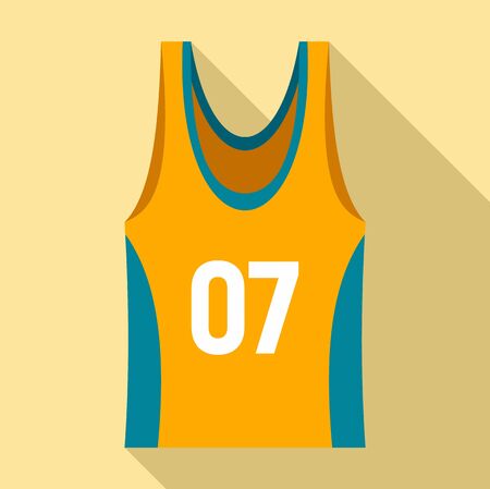 Basketball vest icon, flat styleの写真素材