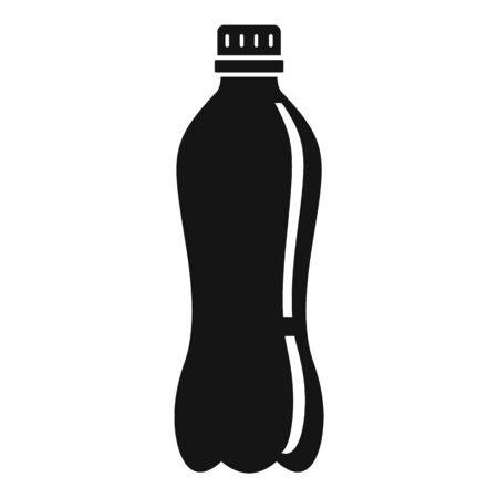 Plastic water bottle icon, simple styleの写真素材