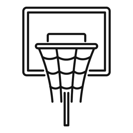 Basketball board icon, outline styleの写真素材
