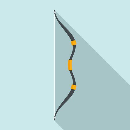 Ancient bow icon. Flat illustration of ancient bow icon for web designの写真素材