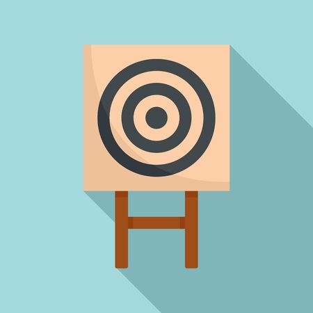 Paper arch target icon. Flat illustration of paper arch target icon for web designの写真素材