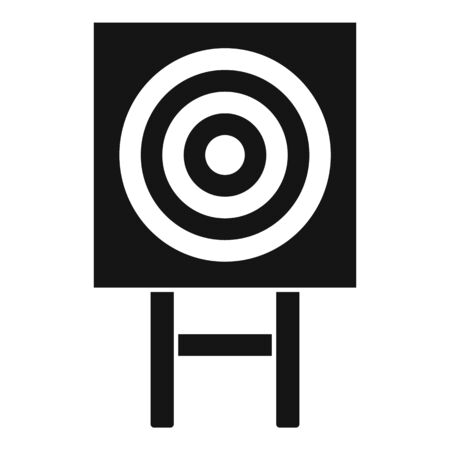 Paper arch target icon. Simple illustration of paper arch target icon for web design isolated on white backgroundの写真素材