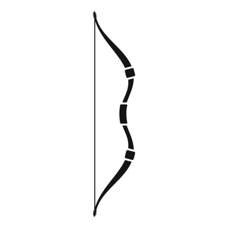 Ancient bow icon. Simple illustration of ancient bow icon for web design isolated on white backgroundの写真素材