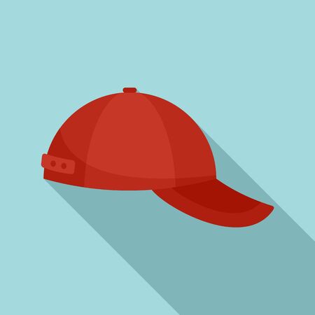 Baseball cap icon. Flat illustration of baseball cap icon for web designの写真素材