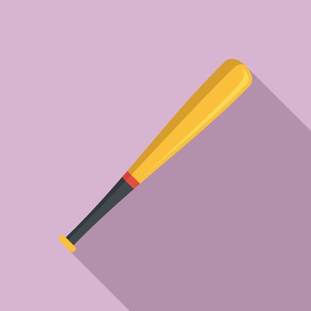 Baseball bat icon. Flat illustration of baseball bat icon for web designの写真素材
