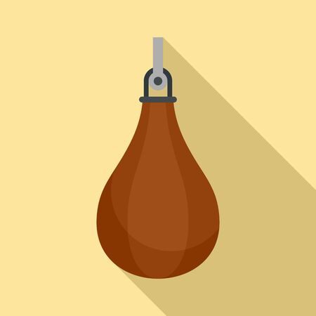Punching bag icon. Flat illustration of punching bag icon for web designの写真素材