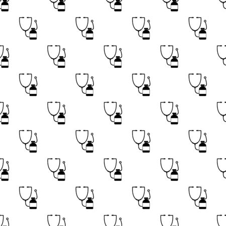 Stethoscope, medical bottle pattern seamless repeat geometric for any web designの写真素材