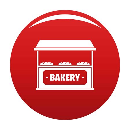 Bakery icon. Simple illustration of bakery icon for any design redの写真素材