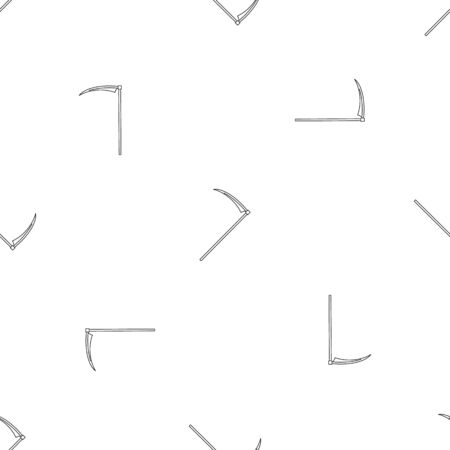 Farm scythe pattern seamless repeat geometric for any web designの写真素材