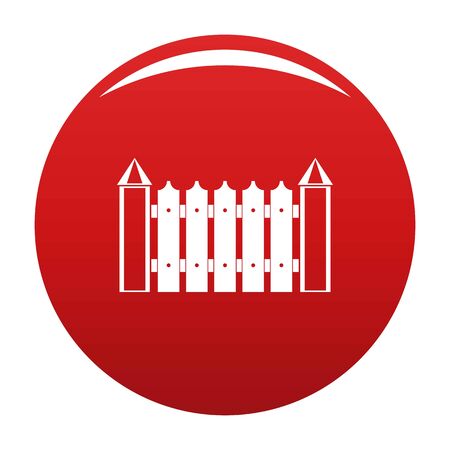 Garden fence icon. Simple illustration of garden fence icon for any design redの写真素材