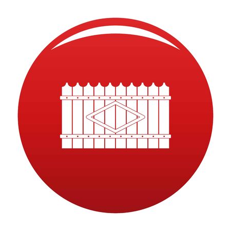 Wooden peak fence icon. Simple illustration of wooden peak fence icon for any design redの写真素材
