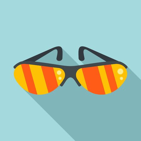 Bike glasses icon. Flat illustration of bike glasses icon for web designの写真素材