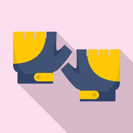 Bike gloves icon. Flat illustration of bike gloves icon for web designの写真素材