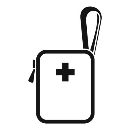 Bike first aid kit icon. Simple illustration of bike first aid kit icon for web design isolated on white backgroundの写真素材