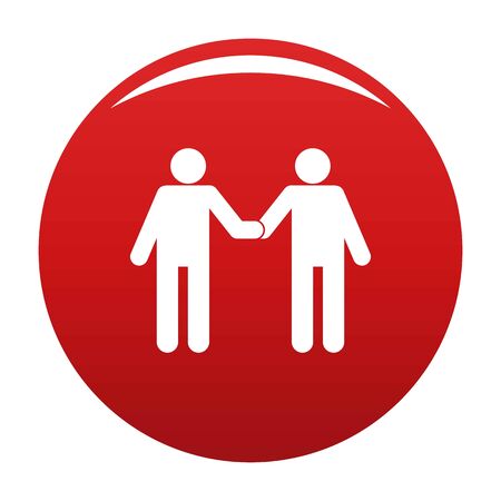 Agreement icon. Simple illustration of agreement icon for any design redの写真素材