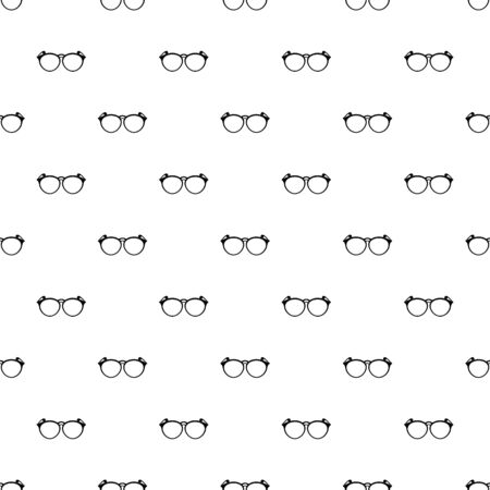 Plastic eyeglasses pattern seamless repeat geometric for any web designの写真素材