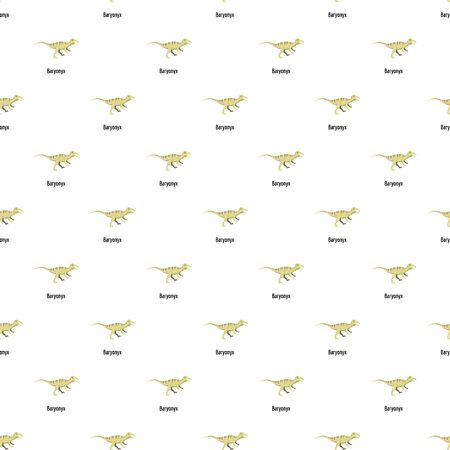 Baryonyx pattern seamless vectorのイラスト素材