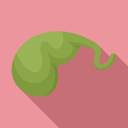 Gallbladder icon, flat styleのイラスト素材