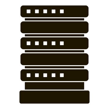 Smart house server icon, simple styleのイラスト素材