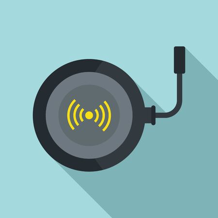Phone wireless charger icon, flat styleのイラスト素材