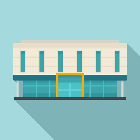 Office business mall icon. Flat illustration of office business mall vector icon for web designのイラスト素材