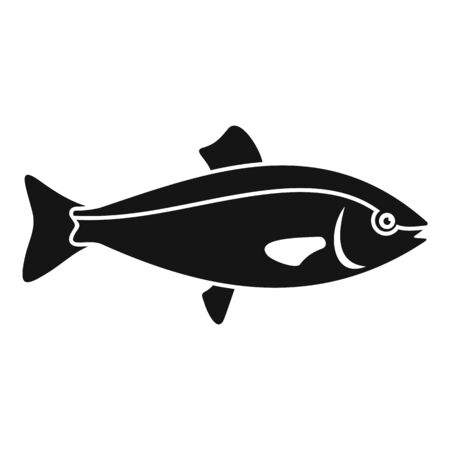 Ocean fish icon, simple styleのイラスト素材