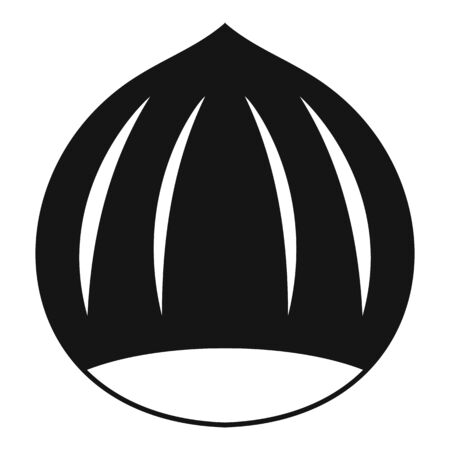 Hazelnut icon, simple styleのイラスト素材