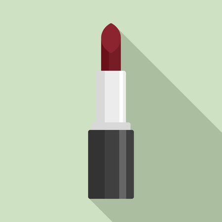 Cosmetic lipstick icon, flat styleのイラスト素材