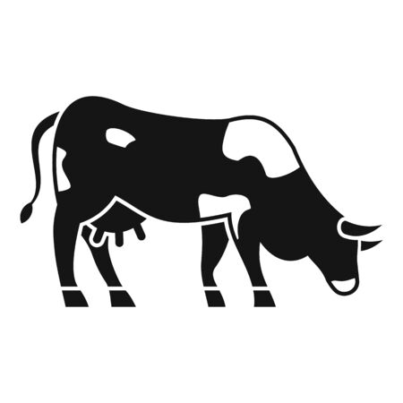 Cow icon, simple styleのイラスト素材