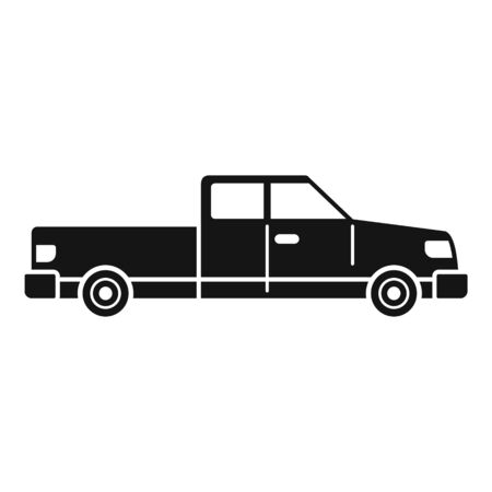 Travel pickup icon, simple styleのイラスト素材