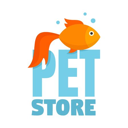 Fish pet store , flat styleのイラスト素材