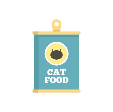 Cat food icon, flat styleのイラスト素材