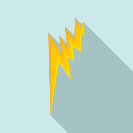 Lightning bolt icon. Flat illustration of lightning bolt vector icon for web designのイラスト素材