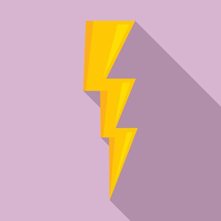 Power lightning bolt icon. Flat illustration of power lightning bolt vector icon for web designのイラスト素材