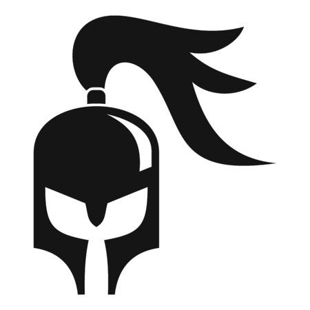 Knight helmet icon, simple styleのイラスト素材