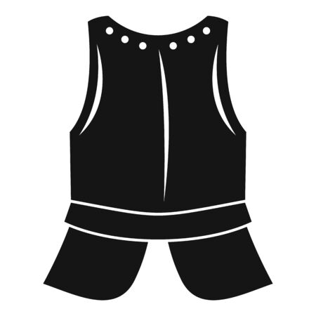 Knight protection icon, simple styleのイラスト素材