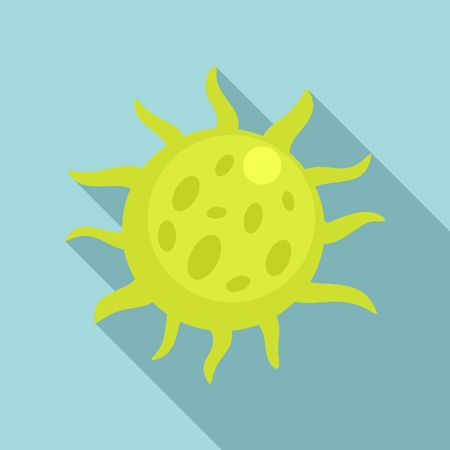 Infection virus icon, flat styleのイラスト素材