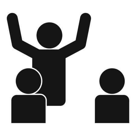 Lecture classroom icon, simple styleのイラスト素材