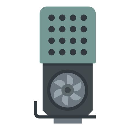 Modern video card icon. Flat illustration of modern video card vector icon for web designのイラスト素材